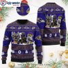 Ravens Christmas Sweater – Classic Logo And Helmet Symbols Design