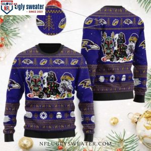 Ravens Christmas Sweater – Adorable Chibi Star Wars Design