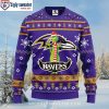 Graphic 12 Grinch Xmas Day Ravens Ugly Christmas Sweater