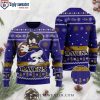 Ravens Christmas Sweater With Cute Winnie The Pooh Bear Graphics