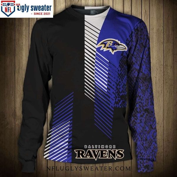 Ravens Emblem Splendor Graphic Logo Ugly Christmas Sweater