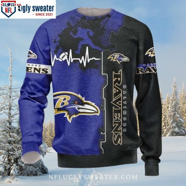 Ravens Roaring Spirit – Graphic Logo Christmas Sweater