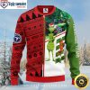 Wreath And Lights Tennessee Titans Christmas Sweater – Festive Design