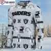 Skulls And Raiders Logo Print Ugly Christmas Sweater – Perfect Gift For Fans