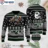 Santa Stuck In Chimney Jets Ugly Christmas Sweater – Fun And Personalized