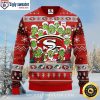 San Francisco 49ers Glowing Red Skull Ugly Xmas Sweater