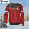 San Francisco 49ers Logo Reveal White Ugly Xmas Sweater