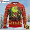 San Francisco 49ers Grinning Skull Red And White Ugly Sweater