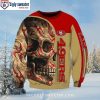 San Francisco 49ers Santa Dab Black And Red Ugly Christmas Sweater