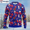 Pub Dog Festive Wreath And Lights – NFL Buffalo Bills Ugly Christmas Sweater