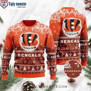 Santa Claus In The Moon NFL Cincinnati Bengals Ugly Sweater