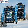 Bold NFL Carolina Panthers Logo Ugly Xmas Sweater