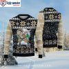 Santa Coming Down Chimney – New Orleans Saints Ugly Xmas Sweater