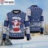 Snowy Colts Logo And Winter Wonderland Ugly Christmas Sweater