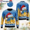 Custom Name Reindeer Los Angeles Chargers Ugly Xmas Sweater