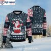 Houston Texans Logo With Christmas Lights Ugly Xmas Sweater