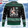 Snowy Skyline Jets Ugly Xmas Sweater – Customizable Winter Wonderland