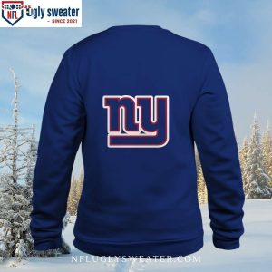 Score Big On Style Football Helmet Pattern Ny Giants Ugly Sweater 2