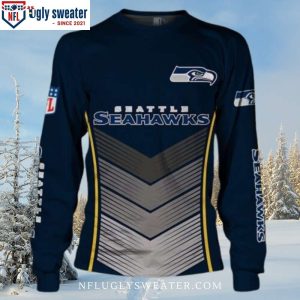 Score Big With Him – Unique Seattle Seahawks Ugly Christmas Sweater