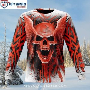 Skull Cleveland Browns Christmas Sweater – Team Pride Wear