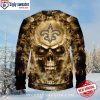 Grim Skeleton With Cap – New Orleans Saints Ugly Christmas Sweater