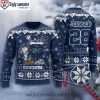 Snowflake And Logo Print NFL Dallas Cowboys Ugly Christmas Sweater – Perfect Gift For Fans