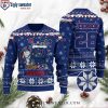 New York Giants American Flag Pattern Ugly Sweater – United Team Festivity