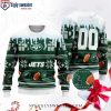 Sassy Jets Fan Ugly Christmas Sweater – Merry Kissmyass Bold Style