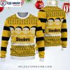 Steelers For Life – Skull-Inspired Pittsburgh Steelers Ugly Christmas Sweater