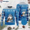 Detroit Lions Ugly Sweater With American Football Helmet Pattern