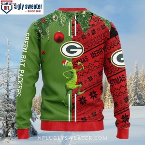 Stand Out In Style – Grinch And Scooby-Doo – Packers Ugly Christmas Sweater