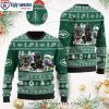 Baby Yoda Holding Houston Texans Football Ugly Xmas Sweater