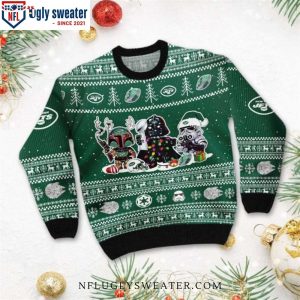 Star Wars And Jets Ugly Xmas Sweater Epic Galactic Holiday Style 2