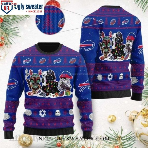 Star Wars Darth Vader Boba Fett Stormtrooper – Buffalo Bills Ugly Christmas Sweater