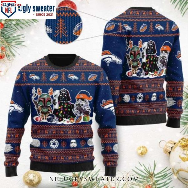 Star Wars Graphics Broncos Ugly Sweater – Unique Gift For A Fan