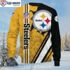 Stylish Pittsburgh Steelers HoHoHo Mickey Ugly Christmas Sweater