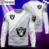 Skull Las Vegas Raiders Ugly Christmas Sweater – Personalized With Your Name