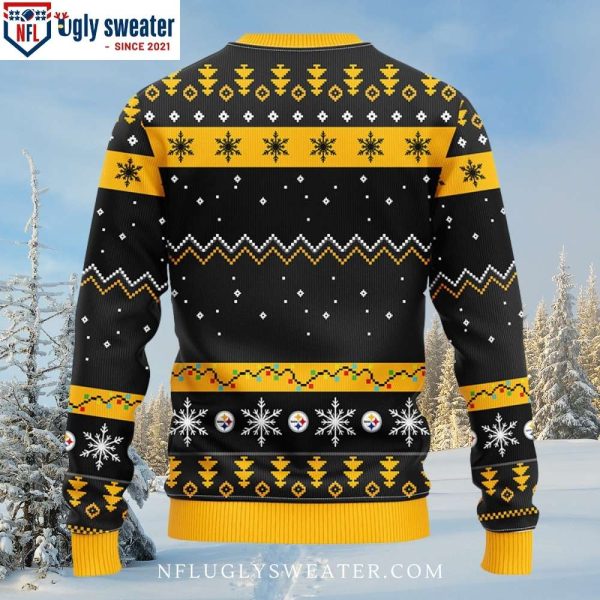 Stylish Pittsburgh Steelers HoHoHo Mickey Ugly Christmas Sweater