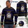 Stadium Pattern Ravens Custom Name Ugly Christmas Sweater