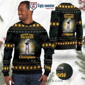 Super Bowl Champions NFL Cup Green Bay Packers Ugly Sweater