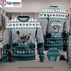 Super Bowl LVII 2023 – Jason Kelce Philadelphia Eagles Player Ugly Christmas Sweater