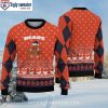 The Force Of Christmas – Chicago Bears Logo Baby Yoda Grogu Ugly Sweater