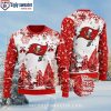 Arizona Cardinals Xmas Sweater With Diagonal Logo And Bold Stripes