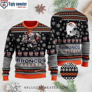 Team Mascot Graphics NFL Denver Broncos Ugly Christmas Sweater