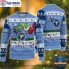 Grinch Christmas Lights Los Angeles Chargers Ugly Christmas Sweater