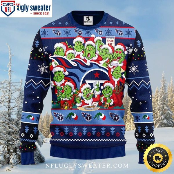 Tennessee Titans Grinch Crew Christmas Sweater – Ugly Xmas Sweater