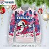 Buffalo Bills Red And Blue Gradient Christmas Sweater