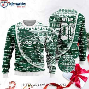 Torn Logo Jets Ugly Xmas Sweater – Fierce Ripped Style For The Holidays