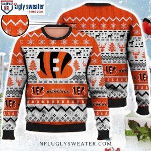 USA Football Season – Bengals Holiday Cheer Ugly Christmas Sweater