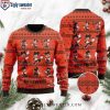 Custom Name Christmas Motifs Pittsburgh Steelers Ugly Christmas Sweater